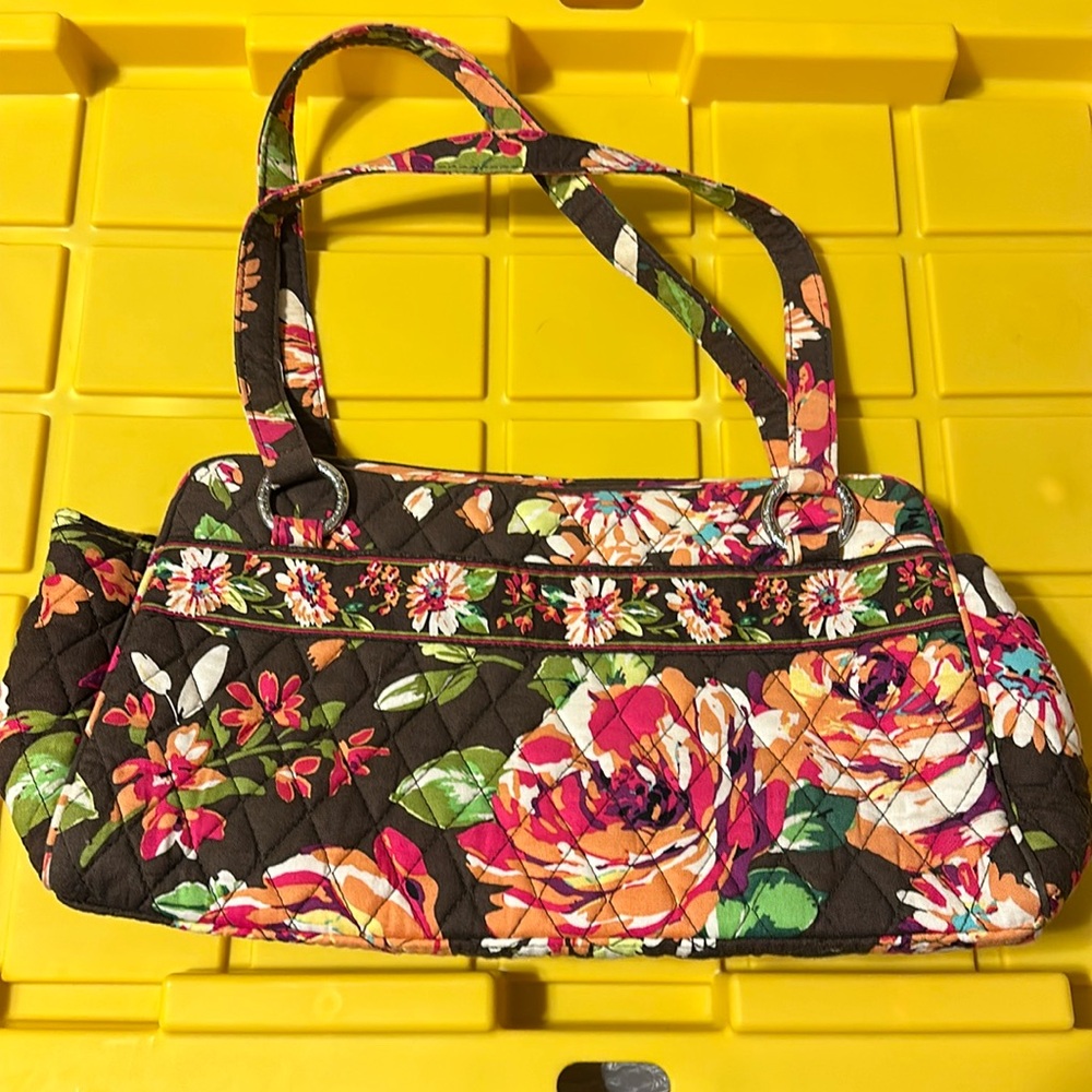 Vera Bradley Shoulder Bag Retired English Rose Pattern